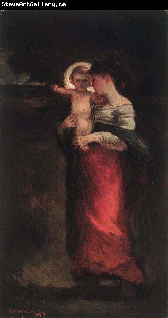 Robert Loftin Newman Madonna and Child